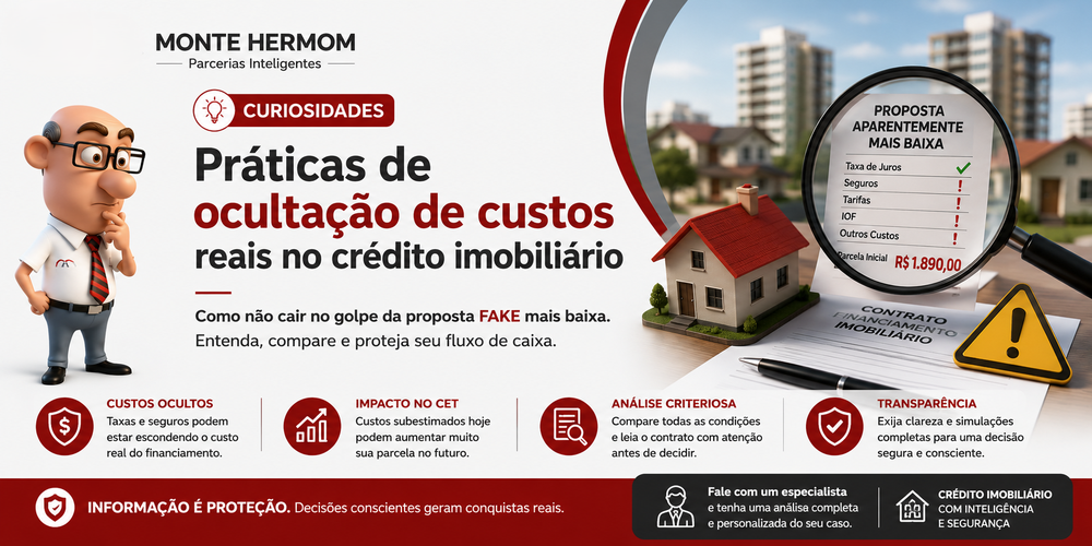 Práticas de ocultação de custos reais no crédito imobiliário