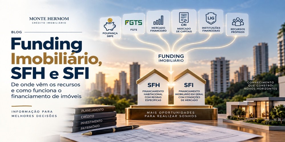 Funding imobiliário, SFH e SFI no financiamento de imóveis