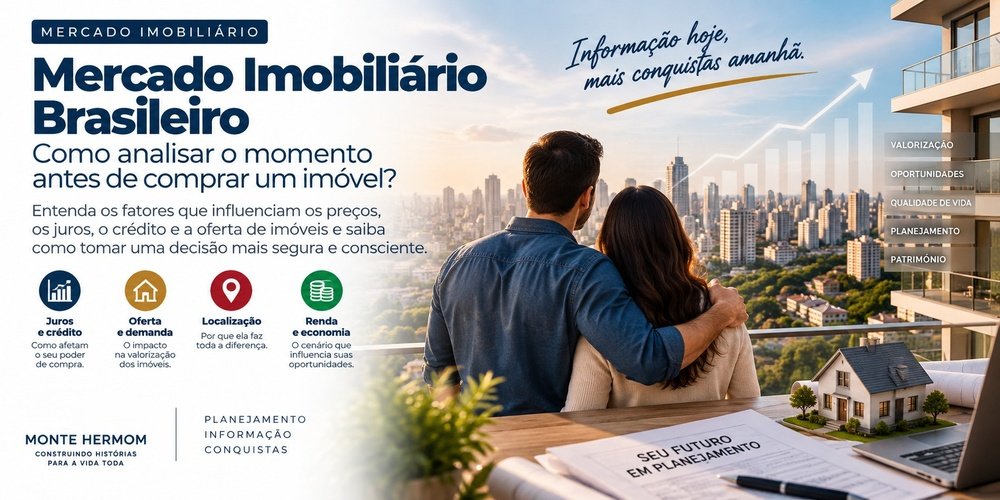 Mercado imobiliário brasileiro: análise antes de comprar um imóvel
