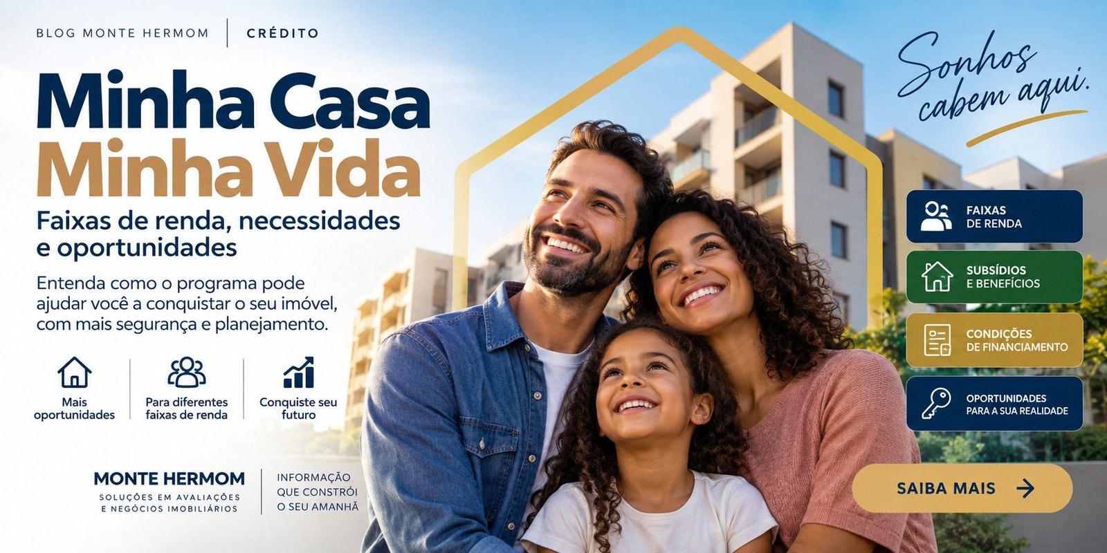 Minha Casa Minha Vida: faixas de renda, necessidades e oportunidades