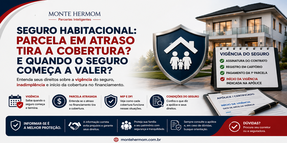 Seguro habitacional: vigência e parcelas em atraso