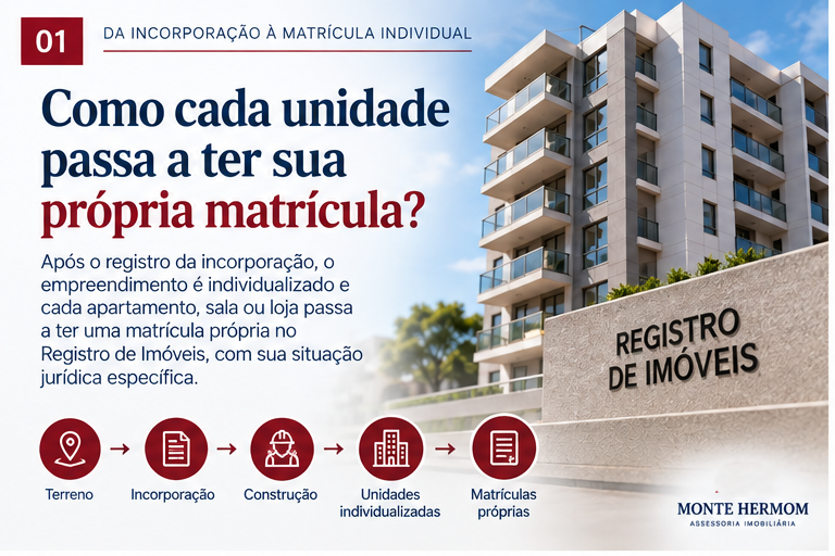 Da incorporação à matrícula individualizada de cada unidade do empreendimento