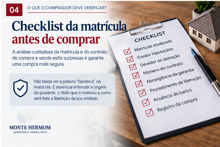 Checklist da matrícula antes da compra de imóvel novo