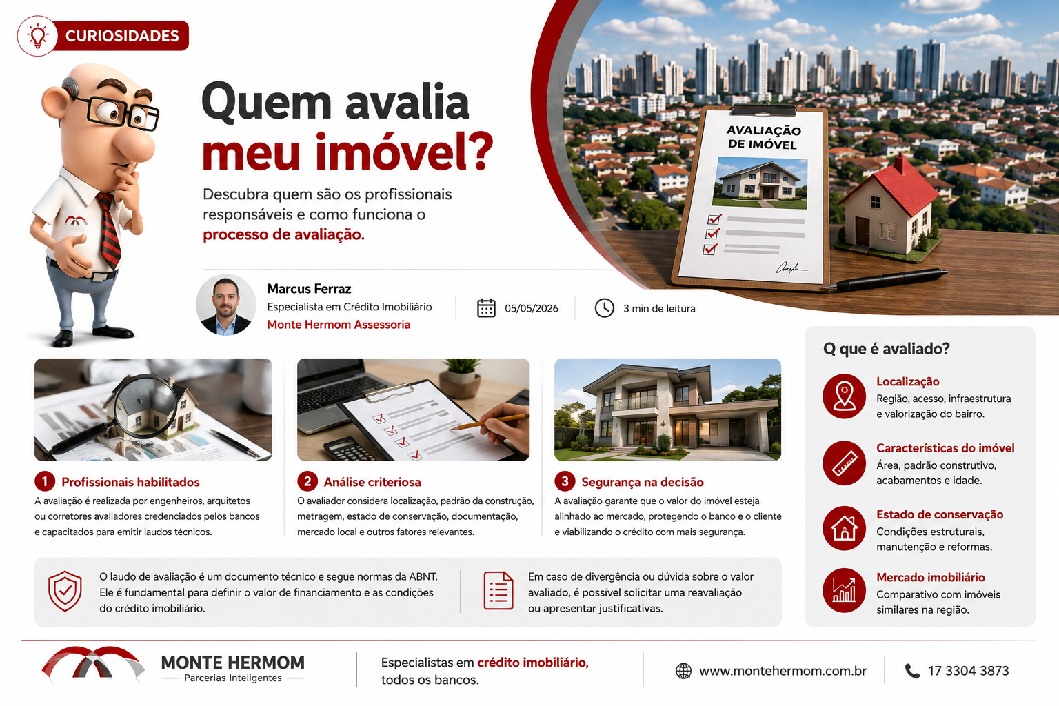Vistoria e análise técnica de imóvel para financiamento
