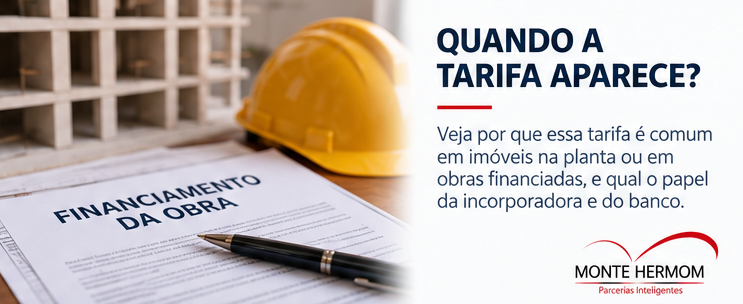 Quando a tarifa de interveniência pode aparecer em uma operação imobiliária