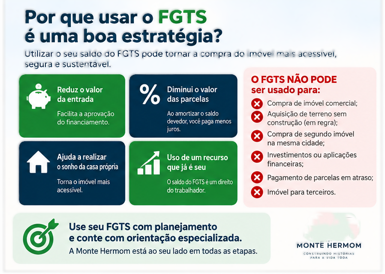 Planejamento financeiro para utilizar FGTS na compra de imóvel