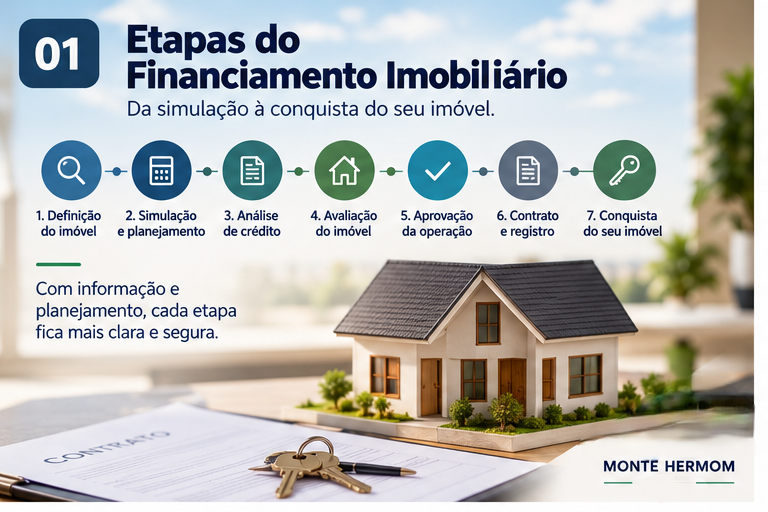 Etapas de um financiamento imobiliário