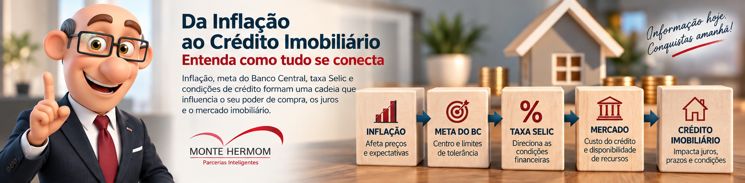 Inflação, meta do Banco Central e taxa Selic no contexto do crédito imobiliário