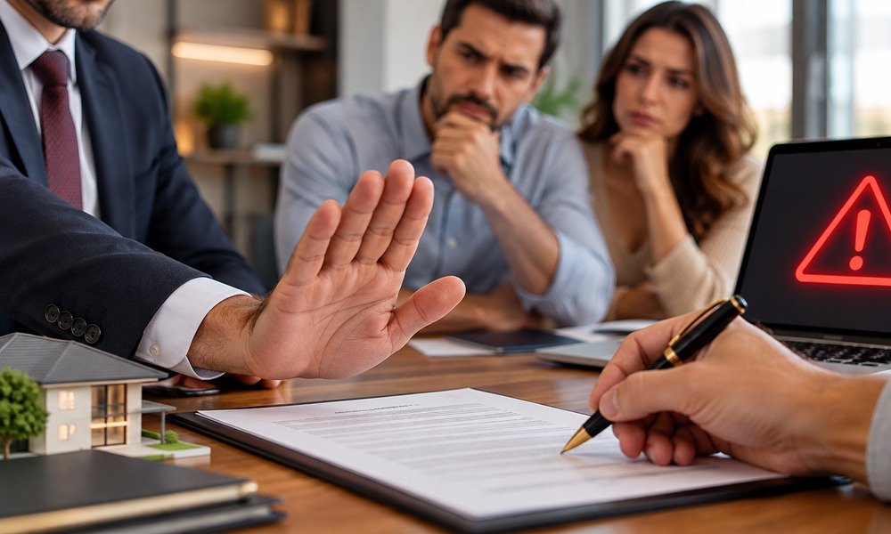 Cliente conferindo documentos e informações de financiamento por canais oficiais