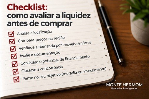 Checklist para avaliar a liquidez de um imóvel antes da compra