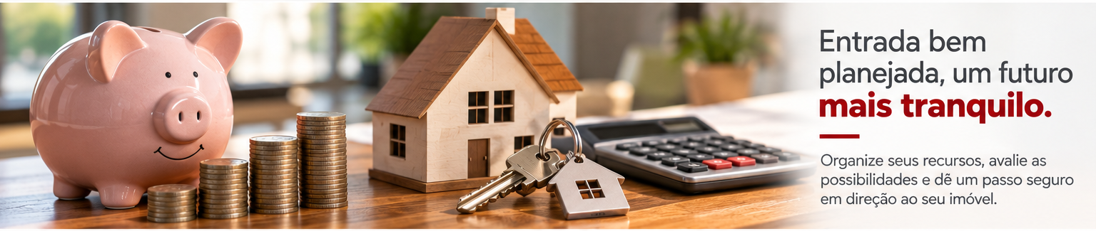 Planejamento da entrada para comprar a casa própria