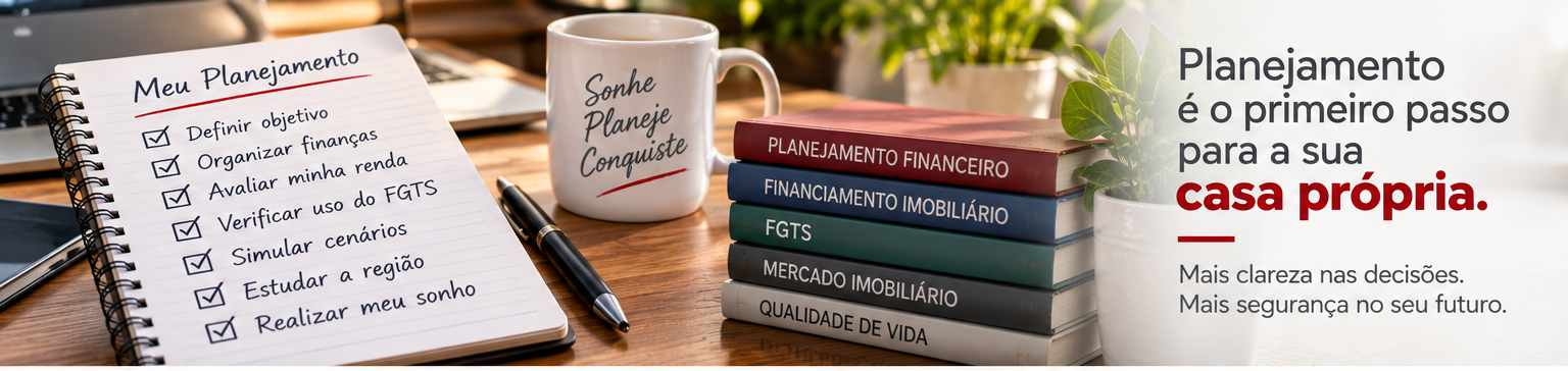 Planejamento financeiro para comprar a casa própria