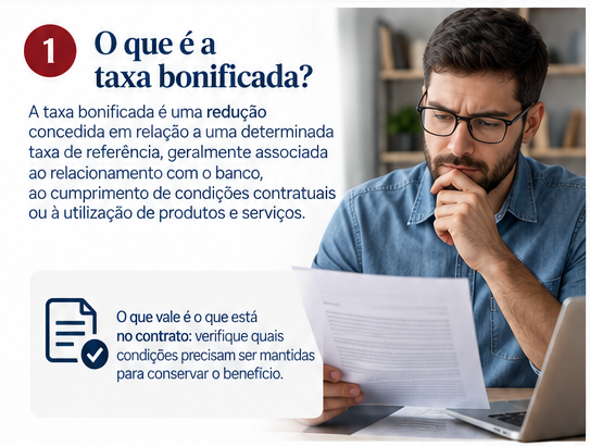 Análise da taxa bonificada em contrato de financiamento imobiliário